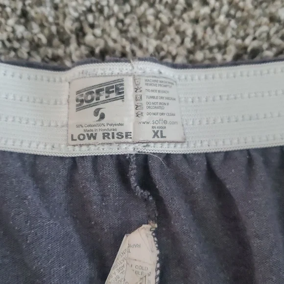 Soffe Dark Gray Low Rise Shorts XL - Picture 2 of 3